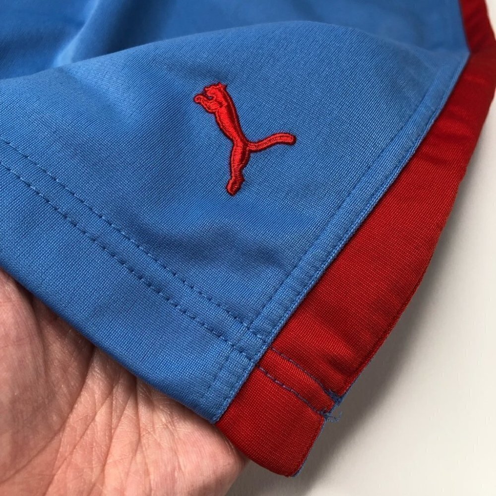 PUMA Active Sporty Shiny Blue & Red Stretchy Athletic Elastic Waist Sporty Skirt - Picture 5 of 16
